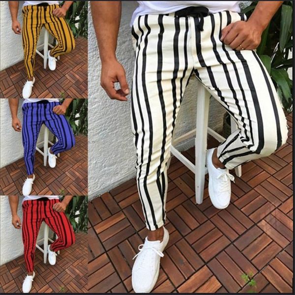 

2020 new summer new fashion thin section pants men casual trouser jogger bodybuilding fitness sweat time limited sweatpants, Black