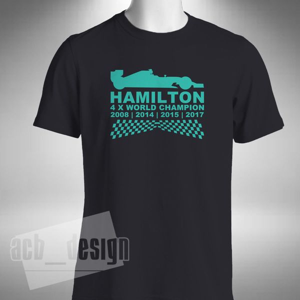 

2019 new fashion tee shirt lewis-hamilton men's t-shirt world number 44 summer t-shirt