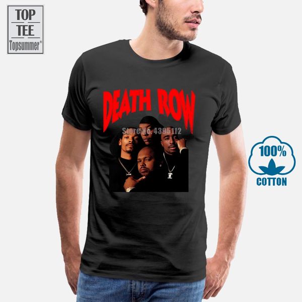 

deathrow crew men's t shirt tee pac snoop dre suge new black