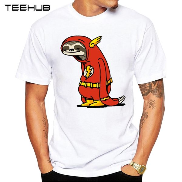 

teehub новое прибытие смешные лень printed t-shirt с коротким рукавом животных дизайн t рубашка hipster классные tops