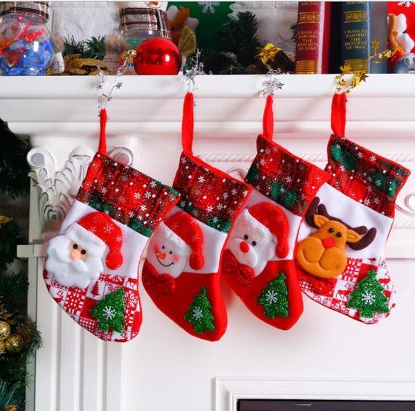 

christmas xmas tree socks pendant santa candy tree snowflake bag socks christmas decoration gift gift bag home2010 rqhsl