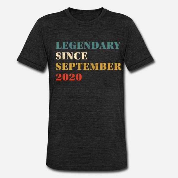 

legendary since september 2020 t shirt men print 100% cotton round neck clothes sunlight basic spring normal shirt