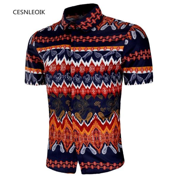 

new fashion men shirt short sleeve dress shirt men plus size s-xl floral hawaiian male camisa social masculina, White;black