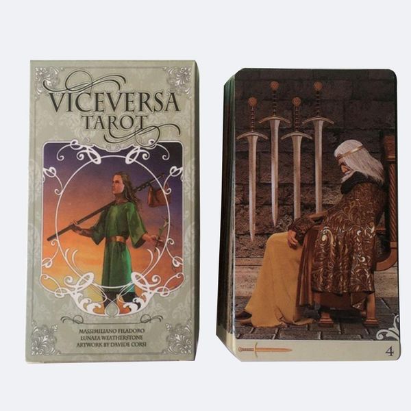 

playing tarot party versa oracle board cards game 78pcs vice kit deck table card tarot for games entertainment fqweu rimmer
