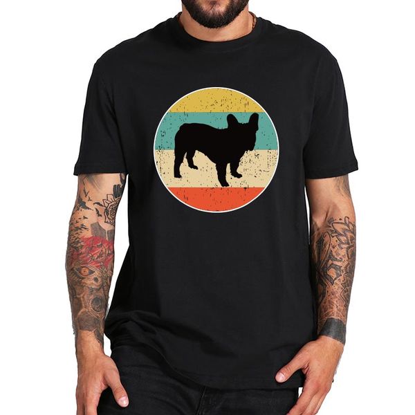 

бульдог тенниска симпатичные собаки lovers sunset tshirt короткие рукава tee 100% хлопок мягкие tshirt летние топы