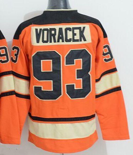 

оптом мужская филадельфия летчика # 93 jakub voracek jersey дешевые мужские зимние классические майки хоккея на льду 100% прошиты, Black;red