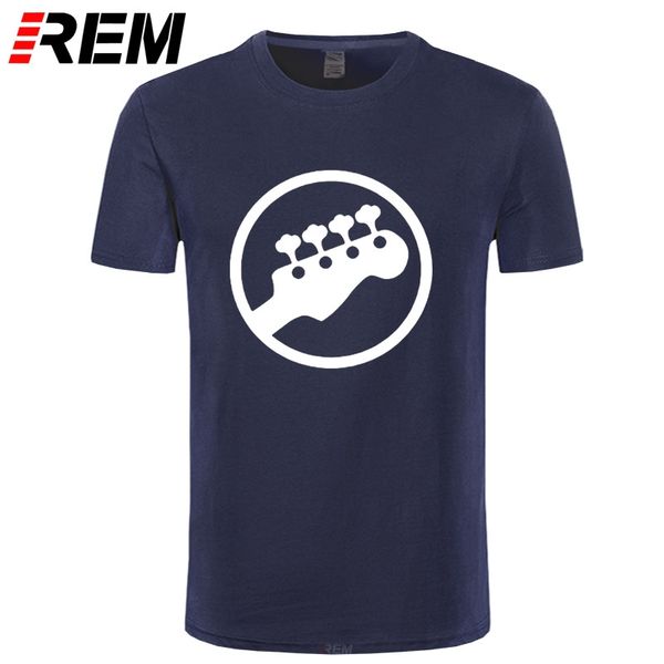 

rem streetwear men cotton o-neck short sleeve rock t shirt guitarist player musicians gift music logo print men's t-shirts