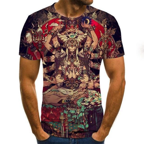 

anime game girl t -shirt 3d print shirts anime oversized horror men clothing