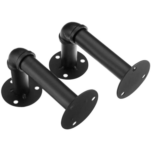 

diy decor storage holder shelf bracket home industrial pipe wall mount thickened