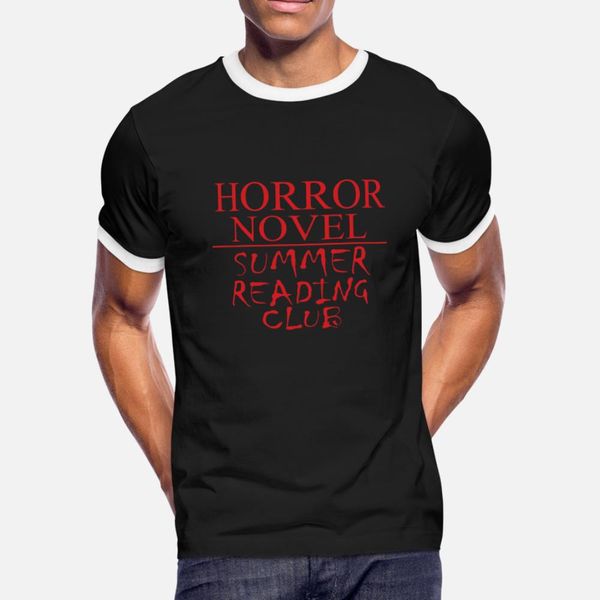 

horror novel t shirt men custom short sleeve s-3xl formal gift comical spring autumn normal shirt