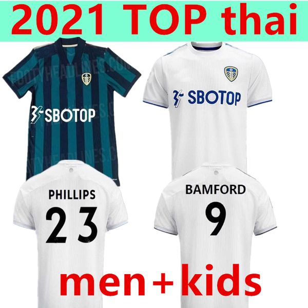 

2020 2021 leeds united 100th anniversary soccer jersey costa celebrates centenary bamford clarke 100 years home away men kids football shirt, Black;yellow