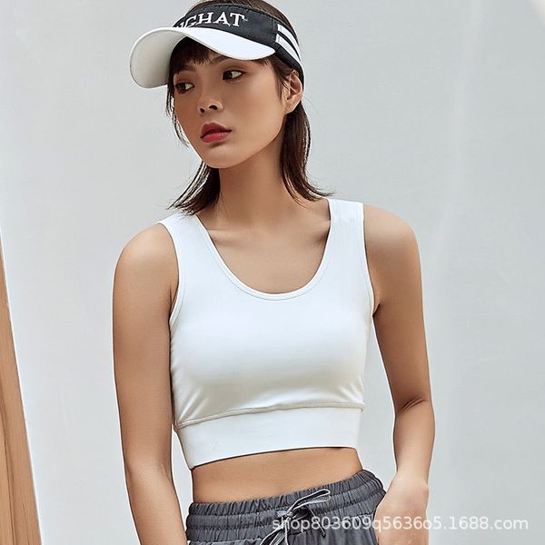 

2020 latest popular sports underwear womens running -resistant push up stereotypes yoga beauty back vest fitness bra /30, White;black