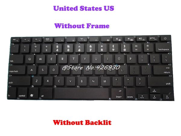 

new black keyboard for enz c16s c16b united states us with backlit /no frame no backlit