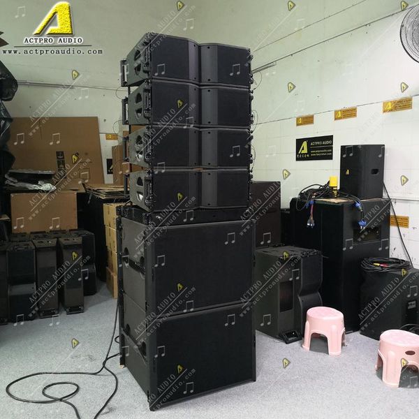 

kr208 double 8 inch line array speaker portable speaker music equipment system