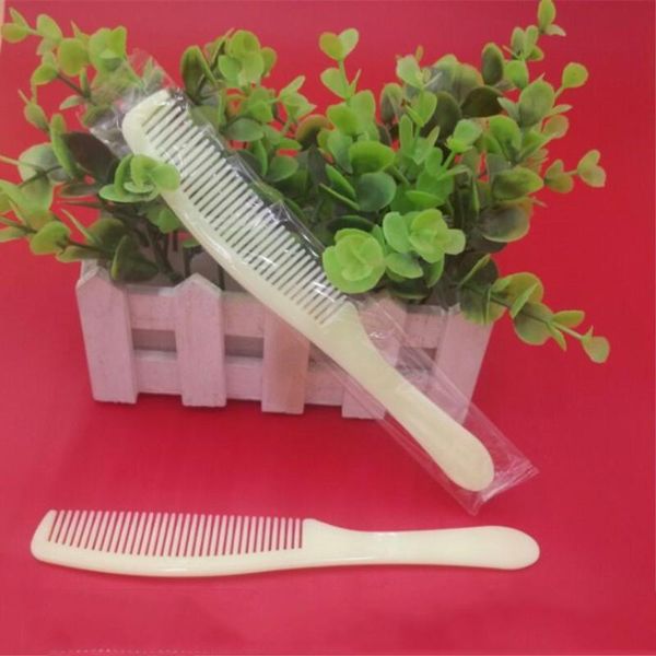 

l disposable combs long strip household hairbrush toiletries plastic comb hairdressing supplies opp package vt0121