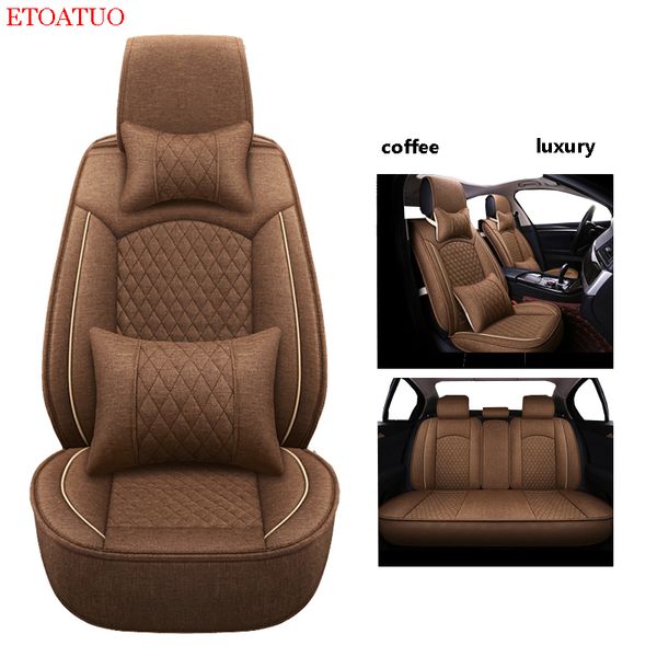 

full coverage flax fiber car seat cover auto seats covers for mitsubishi pajero 2 3 4 sport almera n16 g15 classic car