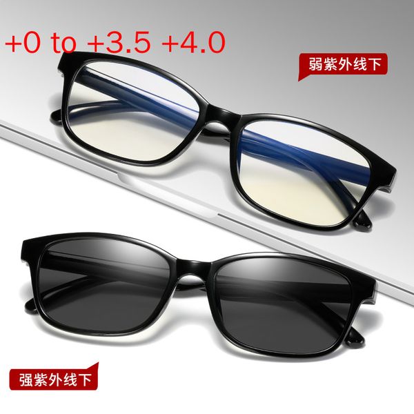 

men's square progressive multifocal glasses transition sunglasses men pchromic fashion presbyopia diopters reading glassesnx, White;black