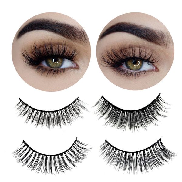 

3pairs 3d mink lashes false eyelashes natural thick fake lashes long eye extension handmade soft eyelash makeup tools