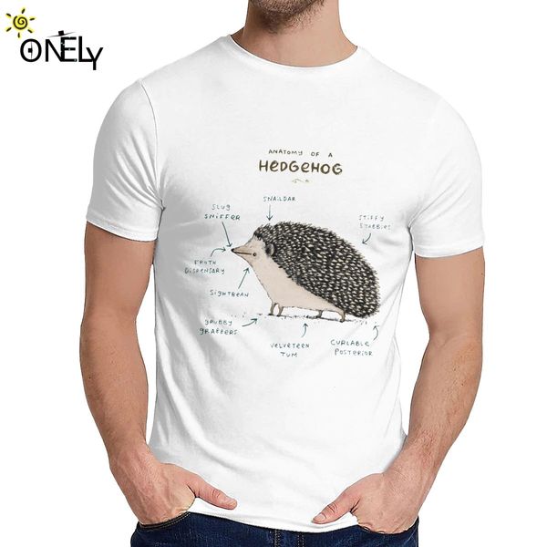 

for male tee shirt anatomy of a hedgehog soft harajuku classic round neck vintage t shirt