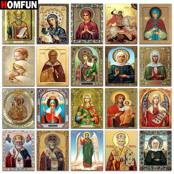 

homfun алмазной картины полный площади / круглый diamond «религиозные фигуры» узор вышивка крест 5d rhinestone живопись