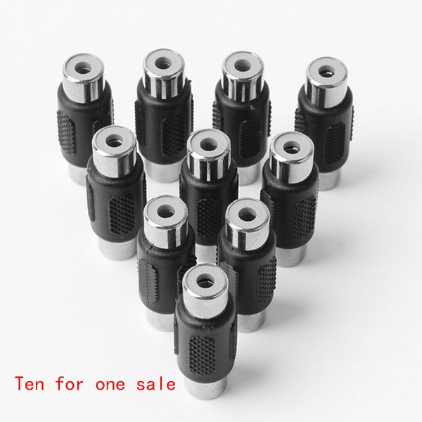 

10pcs av female to female f/f joiner coupler audio adapter connector