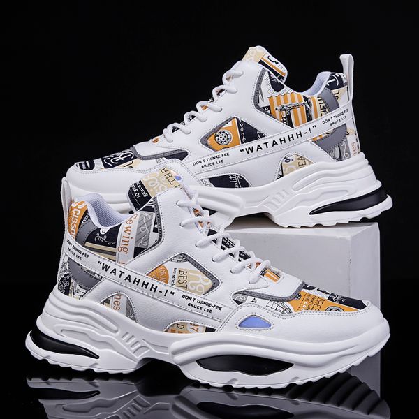 

trend men sport shoes breathable original men's sneakers outdoor running shoes fitness non-slip high men