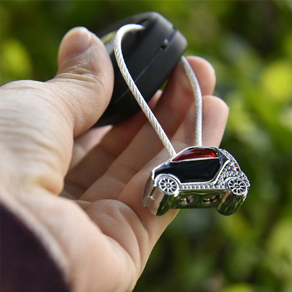 

car key chain decoration 3d metal modle key rings holder styling accessories for smart 450 451 453 fortwo forfour, Silver