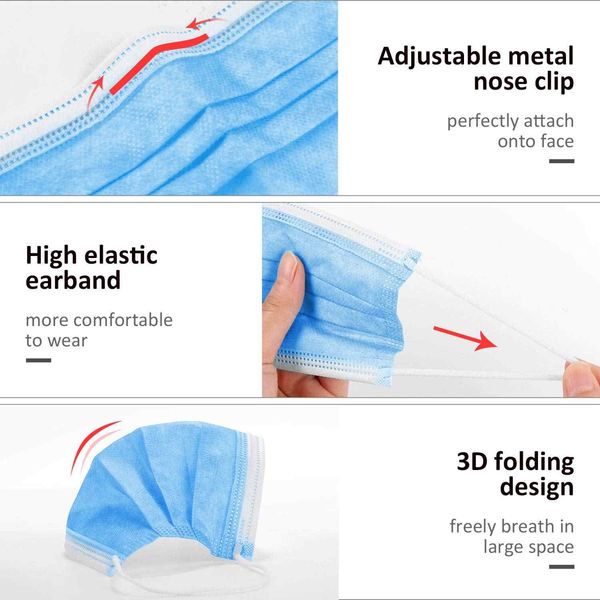 

Medical filter Melt-blown fabric protective disposable face mask