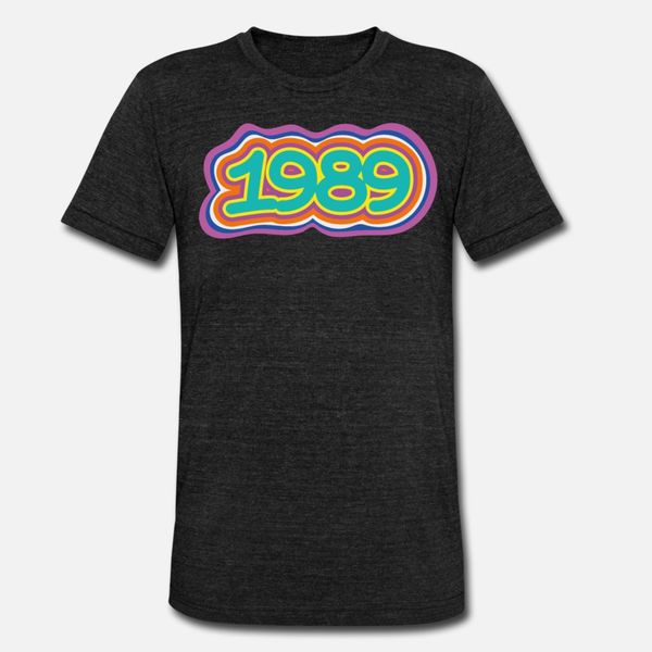 

1989 vintage grafitti style word art classic art t shirt men create tee shirt o neck unique gift authentic summer style normal shirt