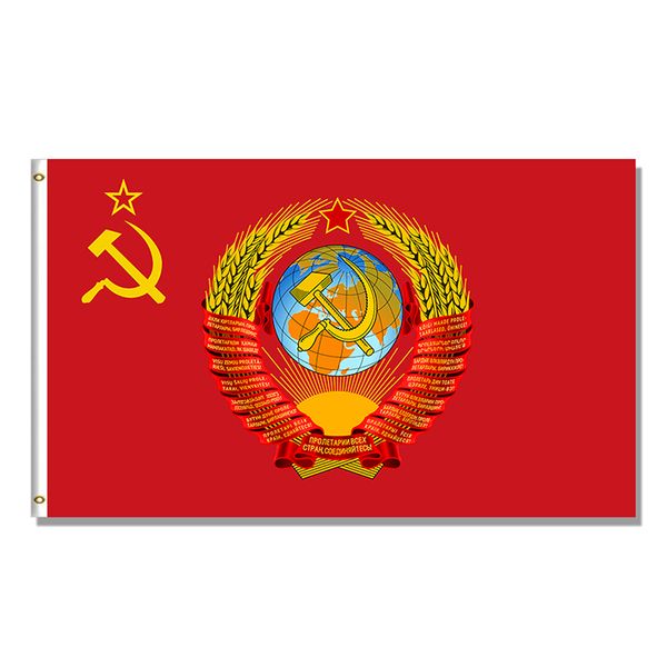 Советский Союз CCCP СССР Россия Флаг 3х5, 3х5 на заказ печатного, высокое качество Висячего Всей Страны 150x90cm Рекламу, Бесплатную доставку