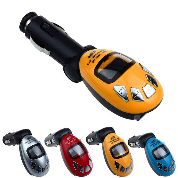 

car styling universal lute beetle shape lcd wireless fm transmitter car kit mp3 player support usb sd mmc slot without sd card