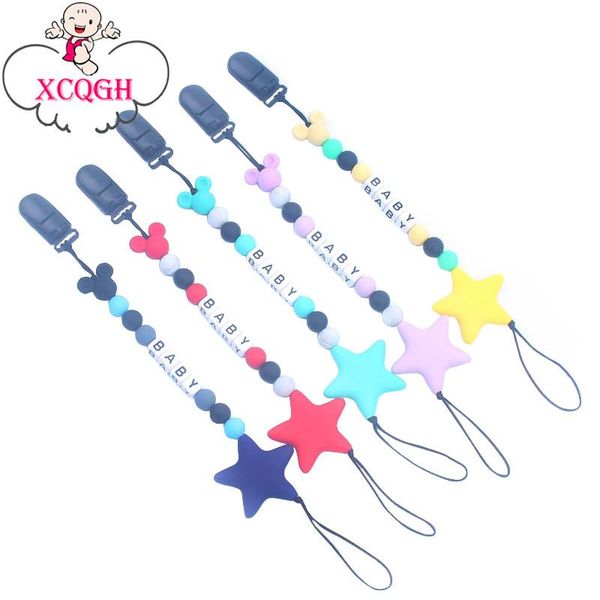 

для имя пустышек бусы цепочки xcqgh пустышки силиконовой цепи зажим для младенцев соска customized bpa держатель клипы chew симпатичные vctt