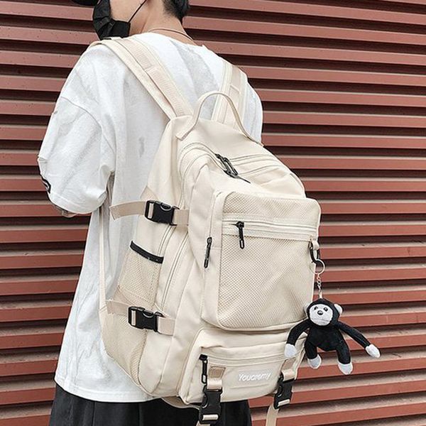 

new women waterproof nylon backpack school backpacks for teenage girl handle travel rucksack female student book bag mochila