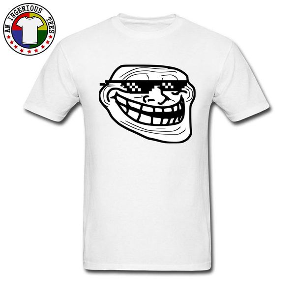 

trollface face 100% хлопок мужчины с коротким рукавом топы рубашки интересные футболки brand-одежда europe футболка большой размер xxxl