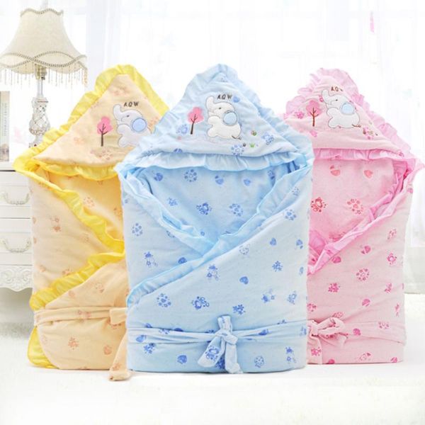 

90x90cm newborn cotton blankets warm quilt baby holds autumn and winter thick baby spring and autumn supplies