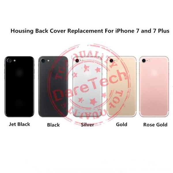 

cgjxsreplacement cover for iphone 7 iphone 7 plus housing jet black gold silver rose gold black 5 colors with logo dhl shipping