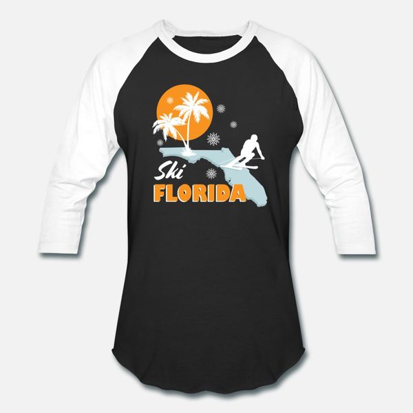

ski florida 2 t shirt men character cotton crew neck slim gift fashion summer style pattern shirt