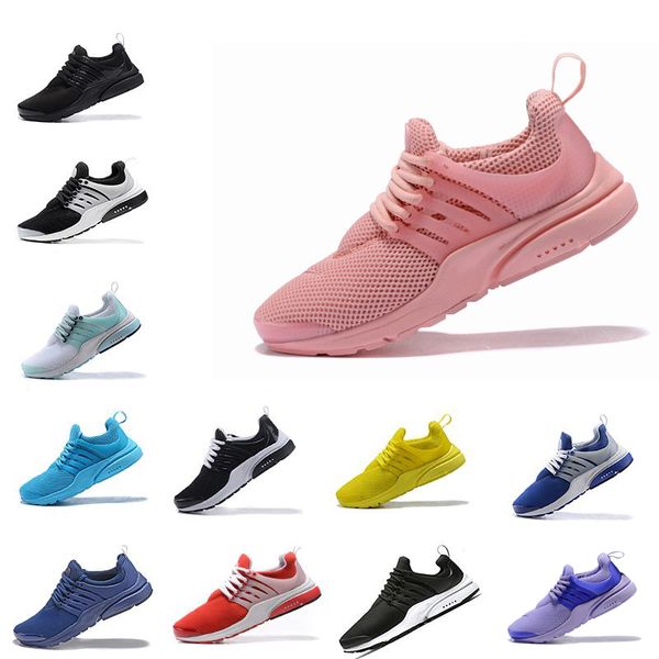 

2020 prestos 5 running shoes men women presto ultra br qs yellow pink oreo woman shoes fashion jogging sneakers size 36-46 ultraboost, Black