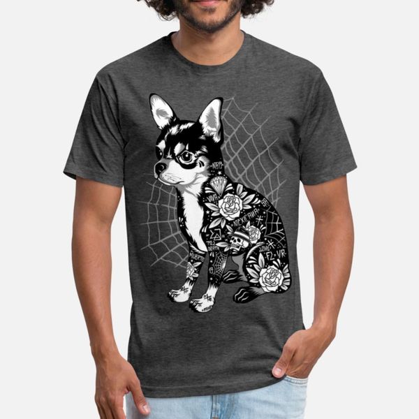 

dog tattoo t shirt men designing tee shirt s-3xl clothes interesting fashion summer style vintage shirt