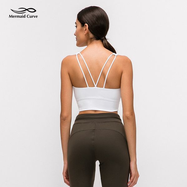 

sports bra for women fitness bra high impact yoga double cross workout gym push up sportswear sport shockproof, White;black