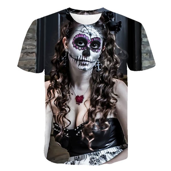 

skull men cosplay colorful summer 3d print shirts aesthetic humor anime men clothing