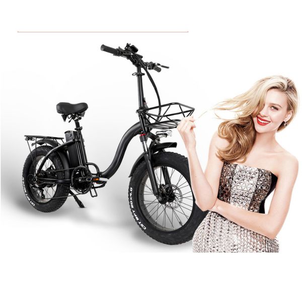 

electric bike 750w4.0 fat tire electric bike beach cruiser bike booster bicycle folding 48v 15ah lithium battery ebike, Silver;blue