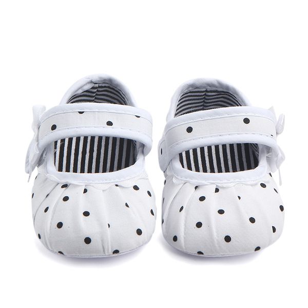 

baby girl dot pattern anti-slip casual sneakers toddler soft soled princess walking shoes