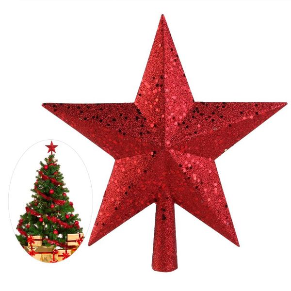 

nicexmas 9 inch treasures gold glittered mini star christmas tree er