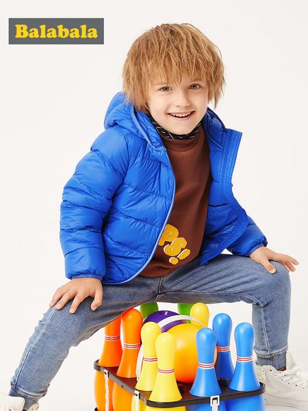 

дети зажигать вниз куртки мальчика 2019 новых девочек осенью и зимой ребенок большой мальчик анти-сезон пальто y200901, Blue;gray