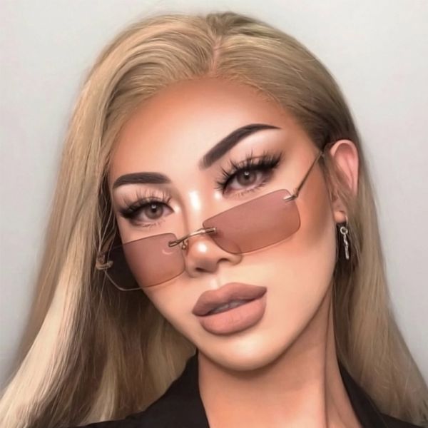 

rectangular clear lens sunglasses women men metal sunglasses retro square small frame shades eyeglass alloy glasses uv400, White;black