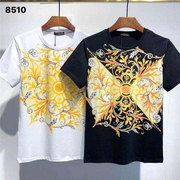 

fw20 new arrival valen clothing men's t-shirts print street wear tees short sleeve asian -3xl 8510, White