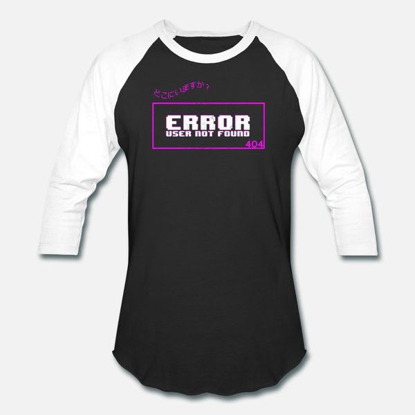 

error user not found aesthetic t shirt men design 100% cotton round collar basic solid famous casual spring outfit shirt