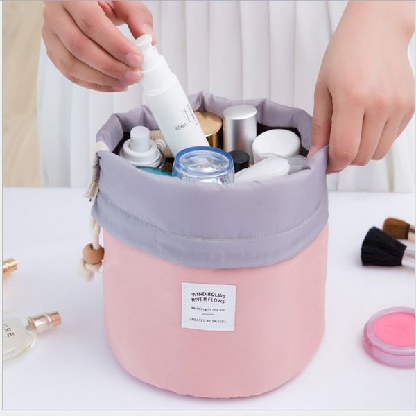 

eyebrow tools & stencils 20pcsbarrel shaped travel cosmetic bag nylon wash bags makeup organizer storage high capacity