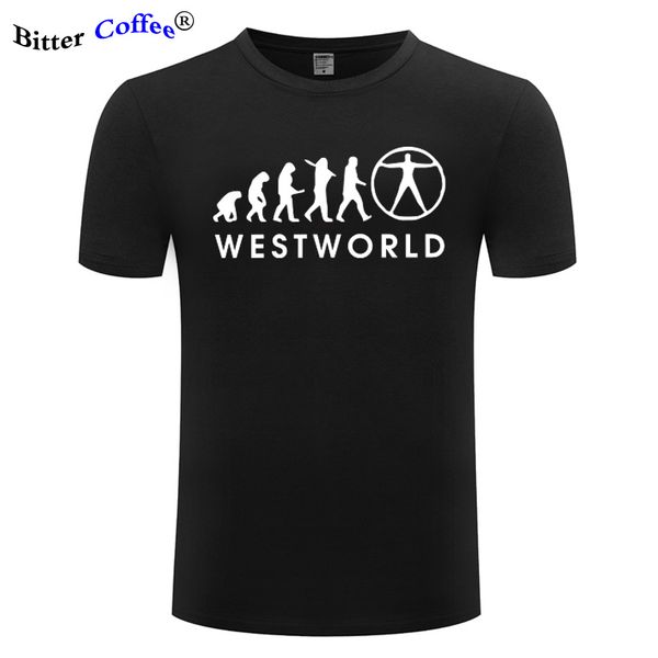 

new human evolution тенниска westworld парк высоких технологий хлопок tee рубашки фантастика фильм casual summer tshirt unisex eu размер